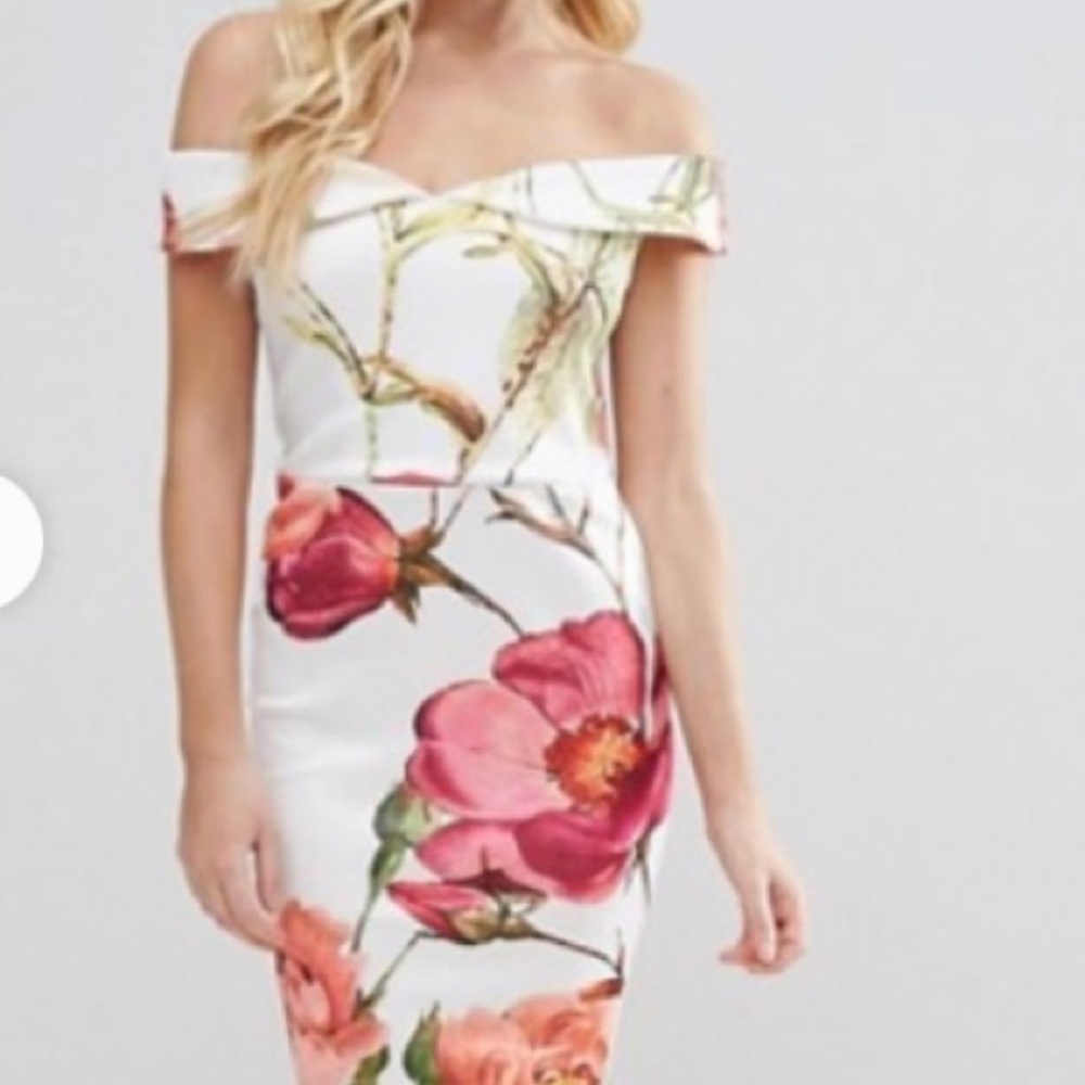 Hope & Ivy Floral Off-Shoulder Dress size 2